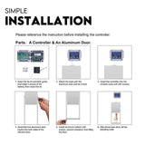 Chicken Coop Door with Digital LCD Screen to manage Timer and Sensor - 45-Degree Angle
