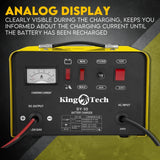 Kingtech 2in1 Battery Charger Jump Starter New Dual Heavy Duty Car Charger 40Amp - Side View