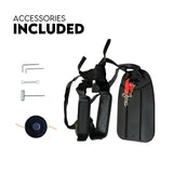 4 STROKE Curved Split Shaft Line Trimmer Garden Lawn Whipper Snipper - Close-Up Angle