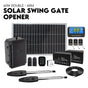 Full Solar Automatic 40W Double Swing Gate Opener Remote Keypad Control
