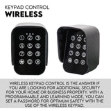 Full Solar Automatic 40W Double Swing Gate Opener Remote Keypad Control - Close-Up Angle