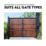 Full Solar Automatic 40W Double Swing Gate Opener Remote Keypad Control