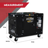 KINGTECH 8.4kW Max 6kW Rated Diesel Generator Single Phase - Close-Up Angle