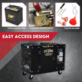 KINGTECH 8.4kW Max 6kW Rated Diesel Generator Single Phase - Low Angle
