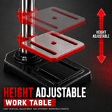 King Tech 450W Drill Press Pedestal Benchtop Bench Stand Pillar 5 Variable Speed - Close-Up Angle