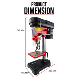 King Tech 450W Drill Press Pedestal Benchtop Bench Stand Pillar 5 Variable Speed