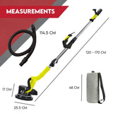 2000W Electric Drywall Sander Hand-Held Machine Plaster Wall Vacuum Bag 7-Speed - Front View
