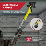 2000W Electric Drywall Sander Hand-Held Machine Plaster Wall Vacuum Bag 7-Speed - 45-Degree Angle