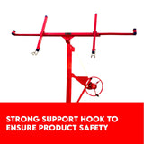 16FT Drywall Gyprock Panel Lifter Plaster Board Sheet Hoist Lift Plasterboard - Top-Down View