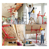 16FT Drywall Gyprock Panel Lifter Plaster Board Sheet Hoist Lift Plasterboard - Rear View