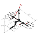 2 E Bike Platform Rack Rear Vehicle Car Carrier Bicycle Holder Hitch Receiver Foldable