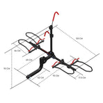 2 E Bike Platform Rack Rear Vehicle Car Carrier Bicycle Holder Hitch Receiver Foldable