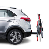 2 E Bike Platform Rack Rear Vehicle Car Carrier Bicycle Holder Hitch Receiver Foldable - Top-Down View