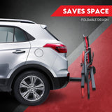 2 Bike Rack for Car SUV Rear Bicycle Holder Carrier Hitch Mount Platform Holder - Rear View