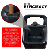 2500W Electric Garden Mulcher Shredder Portable Wood Chipper on Wheels w/ bag - Side View
