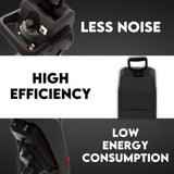 2500W Electric Garden Mulcher Shredder Portable Wood Chipper on Wheels w/ bag - 45-Degree Angle