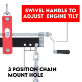 Engine Leveler Balancer 907kg Load Shop Crane Hoist Chain Lift Loading Leveller - Top-Down View