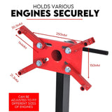 Engine Stand H Frame 450kg 1000lb Industrial Workshop Cars Auto Motor 4 Wheels - 45-Degree Angle