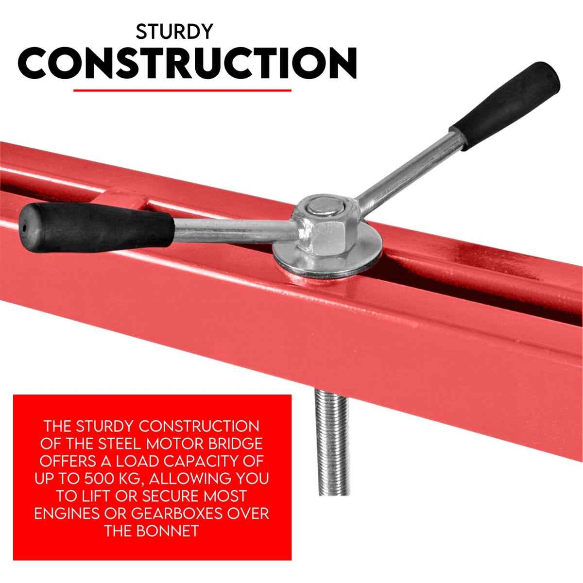 500Kg Engine Support Bar Beam Transmission Gearbox Lift Hoist Crane Garage
