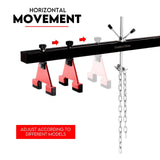Engine Support Bar Engine Load Leveler 1100 Lbs Transmission w/ Dual Hook - 45-Degree Angle
