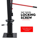 900kg Swivel Hydraulic Crane Hoist 12V Electric Jack Trailer UTE Pick up Lift - Rear View