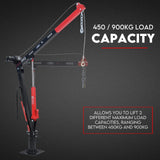 900kg Swivel Hydraulic Crane Hoist 12V Electric Jack