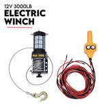 800kg Electric Hoist Winch Crane 12V Swivel Car Truck UTE Lift 360° Pick up