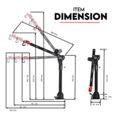 800kg Electric Hoist Winch Crane 12V Swivel Car Truck UTE Lift 360° Pick up