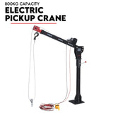 800kg Electric Hoist Winch Crane 12V Swivel Car Truck UTE Lift 360Â° Pick Up