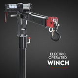 800kg Electric Hoist Winch Crane 12V Swivel Car Truck UTE Lift 360Â° Pick Up