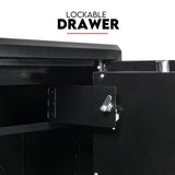 Dual Key Lock Safe Safety Box Security Code Lock Box Fire Proof Heavy Duty 80L - 45-Degree Angle