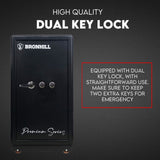 Dual Key Lock Safe Box Fire Proof Safe Heavy Duty Key Lock Security 118L - Top-Down View