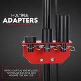 Low Profile 22 Ton Air Hydraulic Trolley Jack Floor Garage Truck Service Jack - Top-Down View