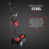 Low Profile 22 Ton Air Hydraulic Trolley Jack Floor Garage Truck Service Jack - Low Angle