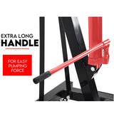 2 Ton Hydraulic Engine Crane Folding Hoist Stand Mobile Garage Workshop - Side View