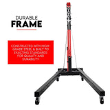 2 Ton Hydraulic Engine Crane Folding Hoist Stand Mobile Garage Workshop - Rear View