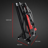 2 Ton Hydraulic Engine Crane Folding Hoist Stand Mobile Garage Workshop - Close-Up Angle
