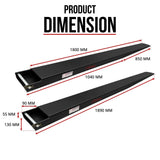 1800mm Forklift Fork Tynes Extension Slippers Heavy Duty Tynes - Close-Up Angle