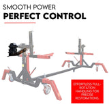 Gear Box Drive Rotation Conversion Kit for Car Rotisserie 4500LBS Auto Repair