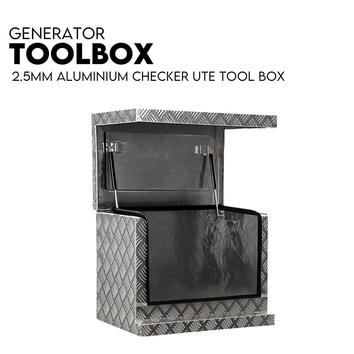 Aluminium Toolbox Ute Generator Trailer Truck Canopy Camper Tool Box 620x400x500mm