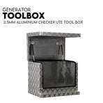 Aluminium Toolbox Ute Generator Trailer Truck Canopy Camper Tool Box 620x400x500mm