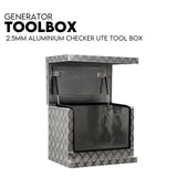 Aluminium Toolbox Ute Tool box Generator Trailer Truck Canopy 620x400x500