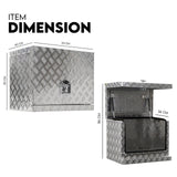 Aluminium Toolbox Ute Tool box Generator Trailer Truck Canopy 620x400x500 - 45-Degree Angle