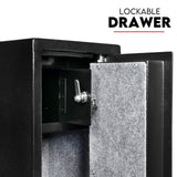4 Rifle Gun Safe Iron Heavy Duty Firearm Security Digital Lockbox Premium CAT A+B - Top-Down View