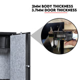 8 Gun Safe Firearm Rifle Storage Lock box Steel Cabinet Heavy Duty Locker CAT A+B - Front View