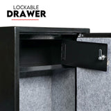 8 Gun Safe Firearm Rifle Storage Lock box Steel Cabinet Heavy Duty Locker CAT A+B - Top-Down View
