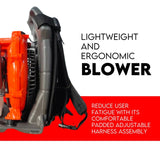 Petrol Leaf Blower 2 Stroke 42.7cc Backpack Commercial 540km/H - Front View