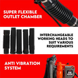 Petrol Leaf Blower 2 Stroke 42.7cc Backpack Commercial 540km/H - Close-Up Angle