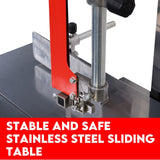 Meat Cutting Band Saw 10 meat mincer Bandsaw Sausage Filler Slicer Grinder - Top-Down View
