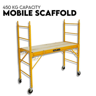 450kg Mobile Scaffold Ladder Scaffolding Platform Portable Ladder Work Safety